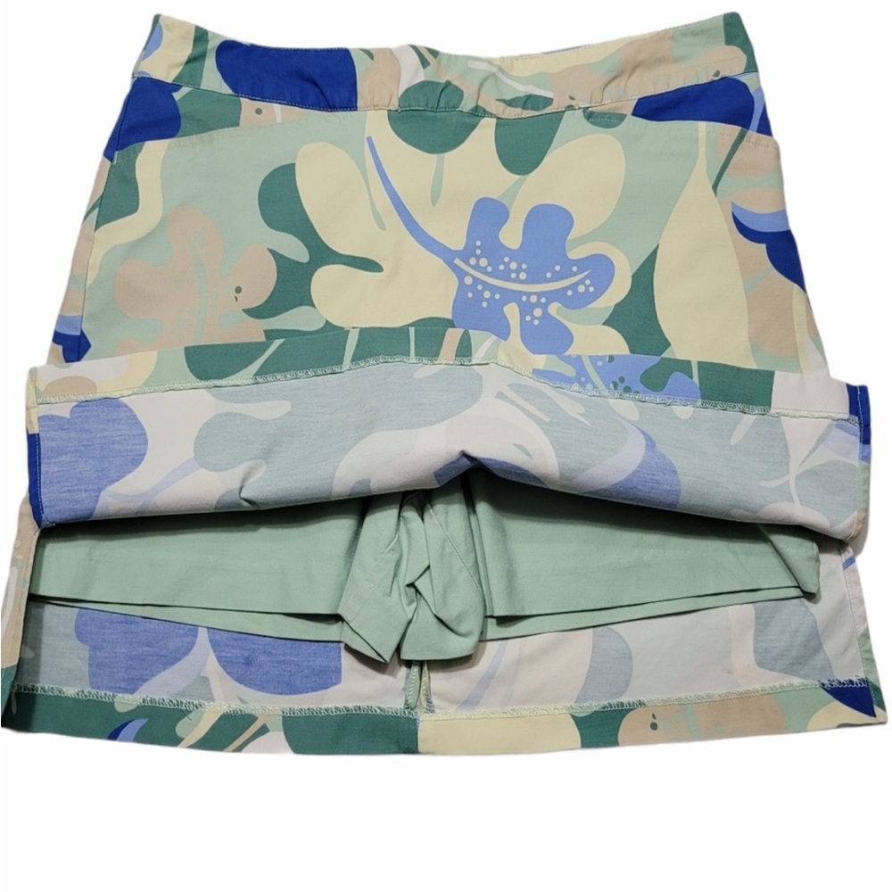 Ativa Women's Floral Skort - Green and Blue - Picture 2 of 5